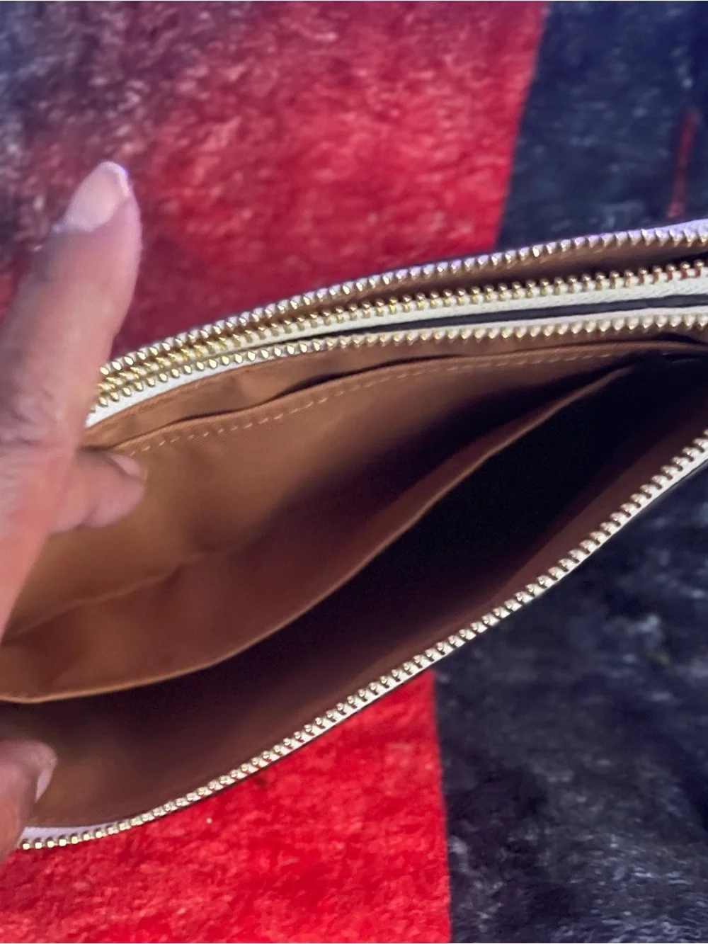 Coach Signature Double Zip Wristlet